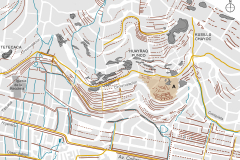 Figura 5.32 La reconstrucción del paisaje Inka al norte de la Avenida Collasuyu.