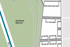 Figura 3.24. Reconstrucción hipotética del Qorikancha con los recintos que debían coronar las terrazas sagradas del Sol.